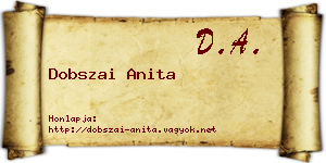 Dobszai Anita névjegykártya
